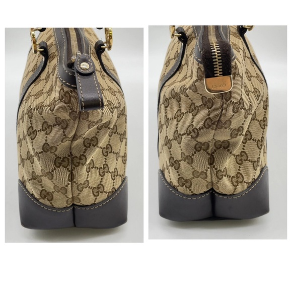 Gucci GG ❤️Lovely Heart Collection❤️ canvas and leather tote - Picture 13 of 14